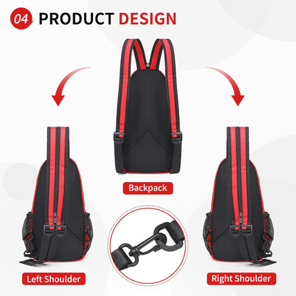 Convertible Sling Bag for Women Men Fit for 7.9" Tablet Yellow | Lightweight Mini Crossbody Backpack Daypack Anti-theft with Water Bottle Holder for Casual Travel Sport Hiking