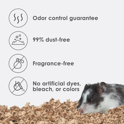 Clean & Cozy Natural Paper Bedding, Made for Small Animals, 49.2 Liters