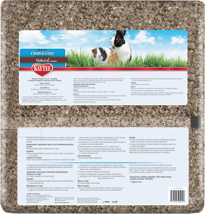 Clean & Cozy Natural Paper Bedding, Made for Small Animals, 49.2 Liters