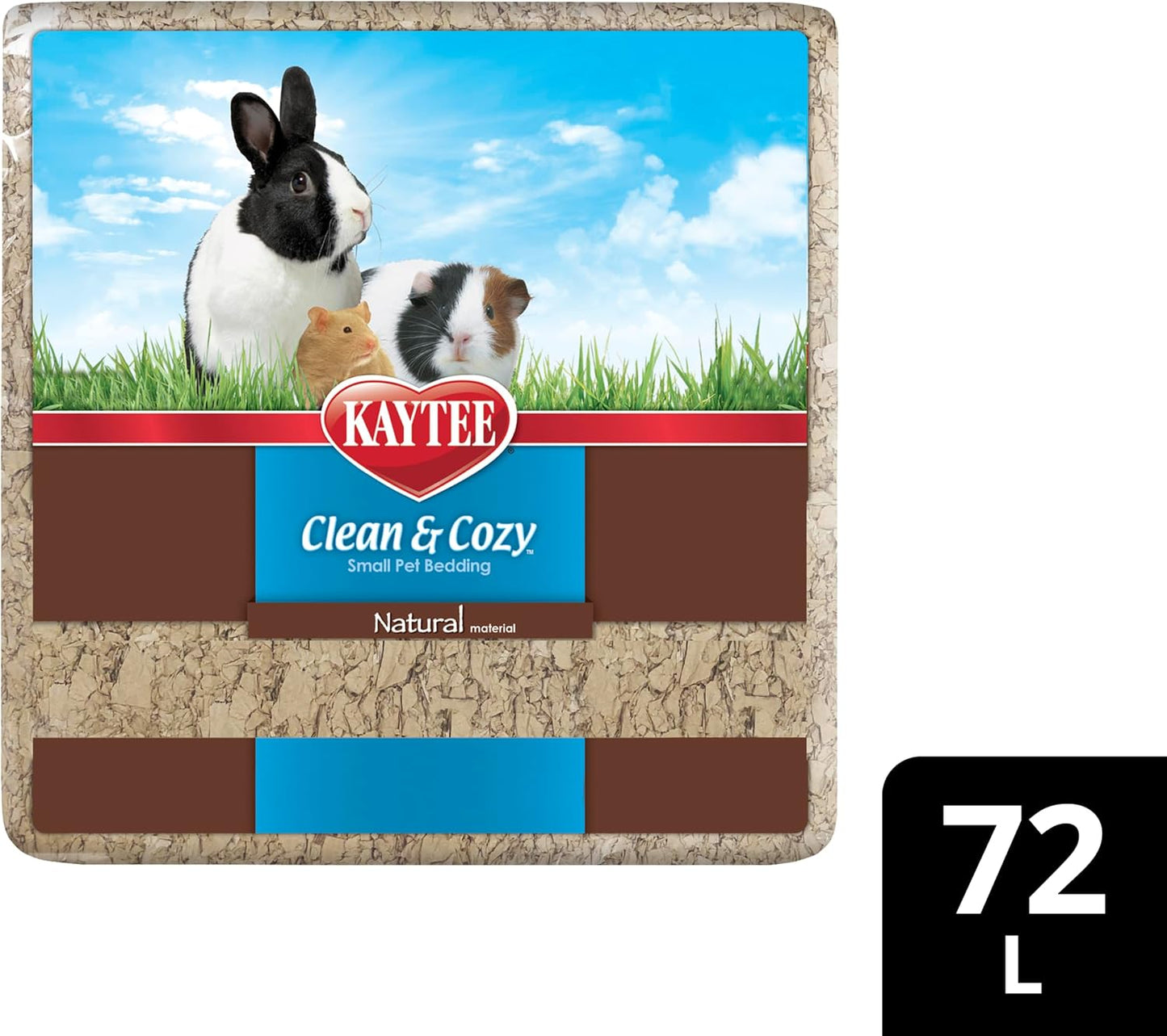 Clean & Cozy Natural Paper Bedding, Made for Small Animals, 49.2 Liters