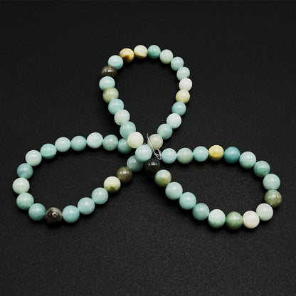 Natural Gemstone Yellow Jade Round Loose Beads for DIY Jewelry Making | 8mm Polished Smooth Stone Beads for Bracelet Necklace Jwelery Making Supplies