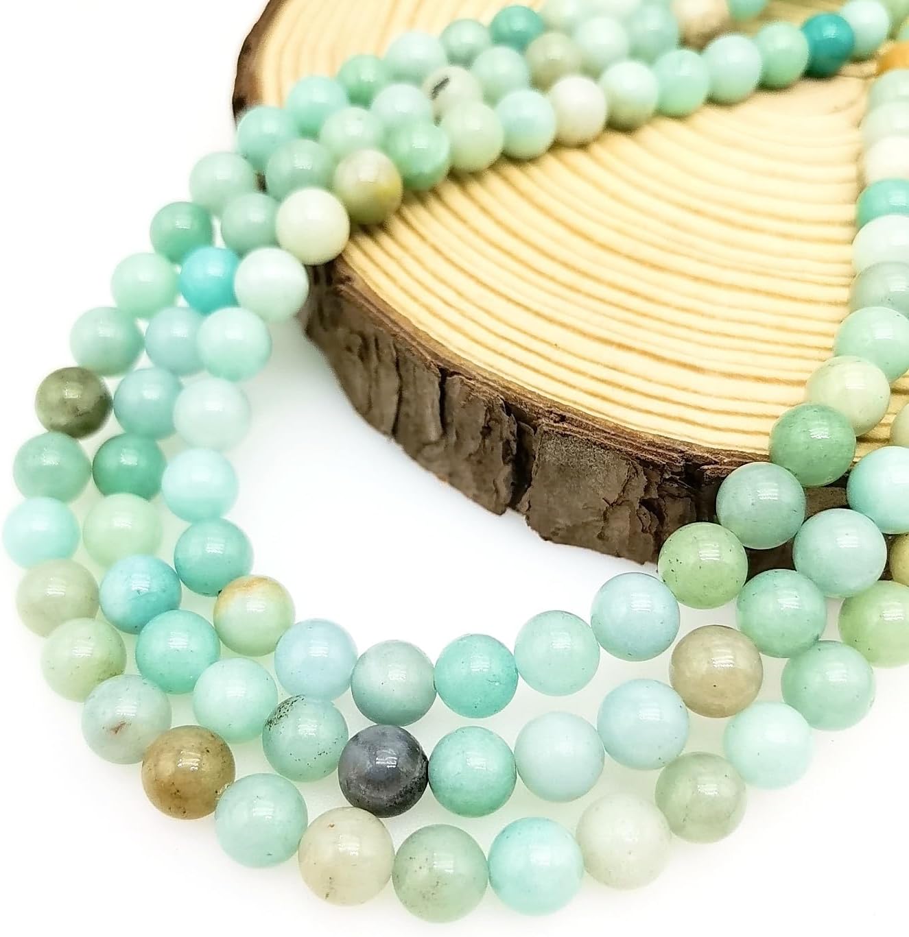 Natural Gemstone Yellow Jade Round Loose Beads for DIY Jewelry Making | 8mm Polished Smooth Stone Beads for Bracelet Necklace Jwelery Making Supplies