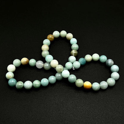 Natural Gemstone Yellow Jade Round Loose Beads for DIY Jewelry Making | 8mm Polished Smooth Stone Beads for Bracelet Necklace Jwelery Making Supplies