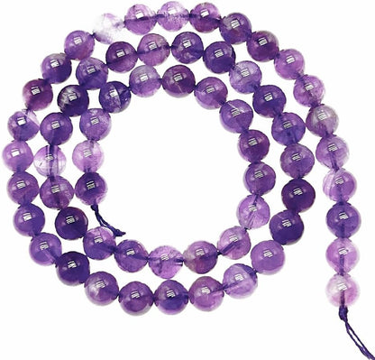 Natural Gemstone Yellow Jade Round Loose Beads for DIY Jewelry Making | 8mm Polished Smooth Stone Beads for Bracelet Necklace Jwelery Making Supplies