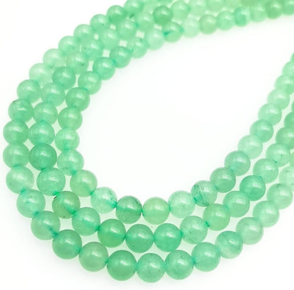 Natural Gemstone Yellow Jade Round Loose Beads for DIY Jewelry Making | 8mm Polished Smooth Stone Beads for Bracelet Necklace Jwelery Making Supplies