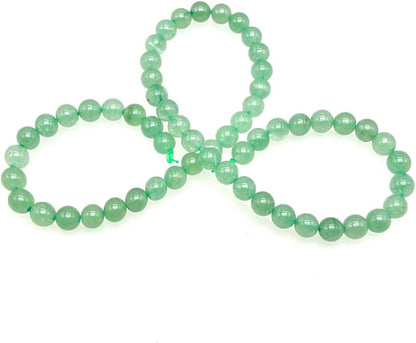 Natural Gemstone Yellow Jade Round Loose Beads for DIY Jewelry Making | 8mm Polished Smooth Stone Beads for Bracelet Necklace Jwelery Making Supplies
