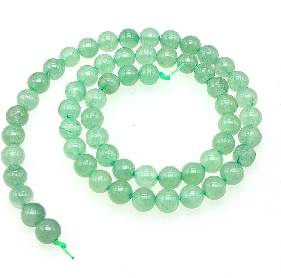 Natural Gemstone Yellow Jade Round Loose Beads for DIY Jewelry Making | 8mm Polished Smooth Stone Beads for Bracelet Necklace Jwelery Making Supplies