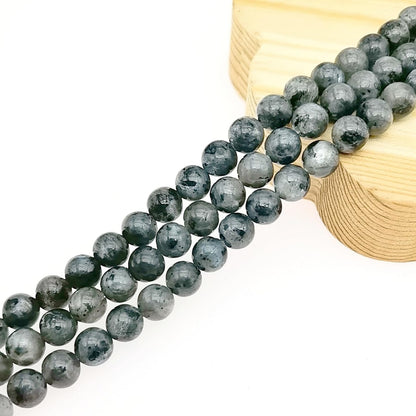 Natural Gemstone Yellow Jade Round Loose Beads for DIY Jewelry Making | 8mm Polished Smooth Stone Beads for Bracelet Necklace Jwelery Making Supplies