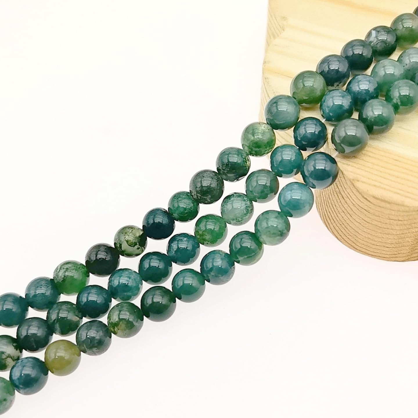 Natural Gemstone Yellow Jade Round Loose Beads for DIY Jewelry Making | 8mm Polished Smooth Stone Beads for Bracelet Necklace Jwelery Making Supplies