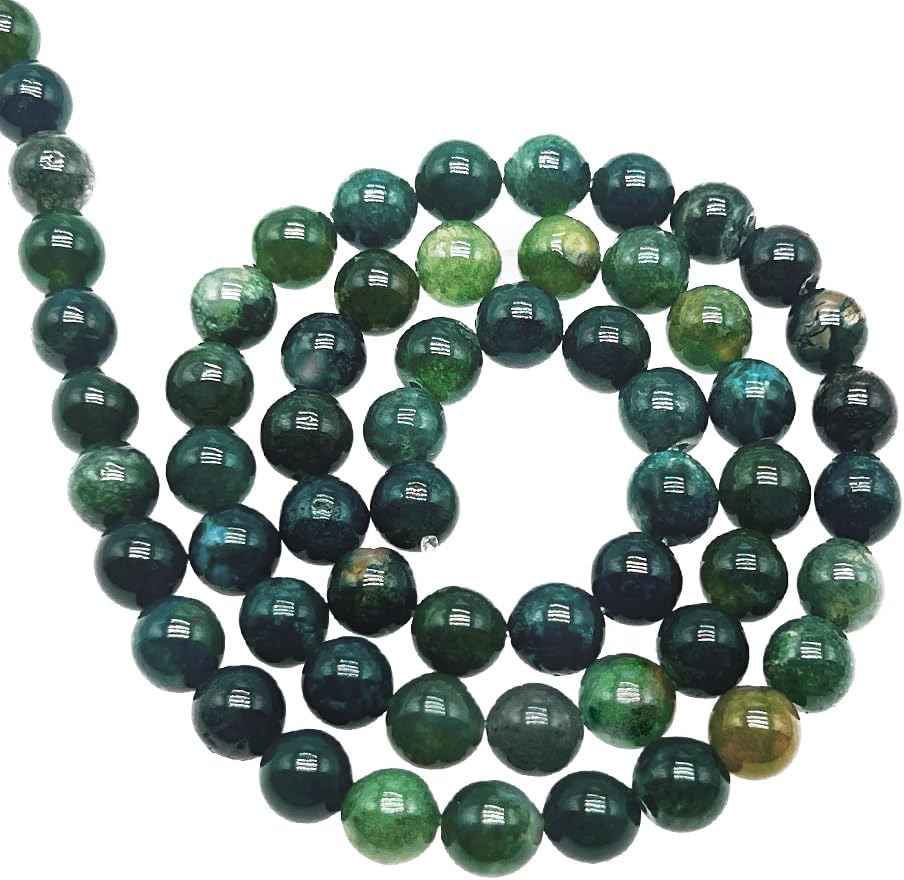 Natural Gemstone Yellow Jade Round Loose Beads for DIY Jewelry Making | 8mm Polished Smooth Stone Beads for Bracelet Necklace Jwelery Making Supplies