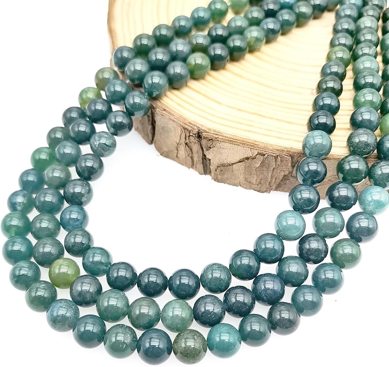 Natural Gemstone Yellow Jade Round Loose Beads for DIY Jewelry Making | 8mm Polished Smooth Stone Beads for Bracelet Necklace Jwelery Making Supplies