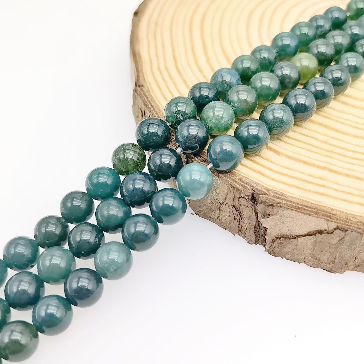 Natural Gemstone Yellow Jade Round Loose Beads for DIY Jewelry Making | 8mm Polished Smooth Stone Beads for Bracelet Necklace Jwelery Making Supplies
