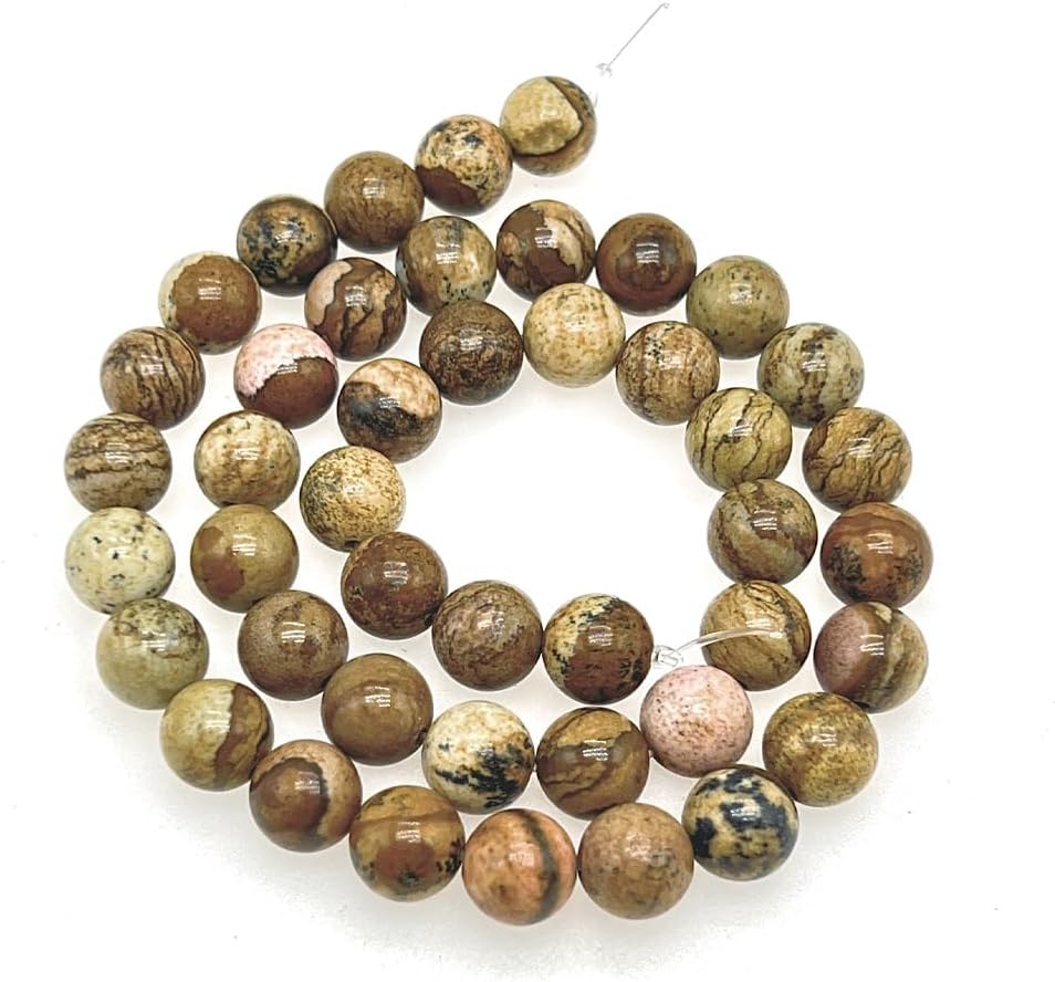 Natural Gemstone Yellow Jade Round Loose Beads for DIY Jewelry Making | 8mm Polished Smooth Stone Beads for Bracelet Necklace Jwelery Making Supplies