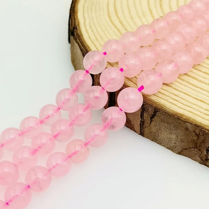 Natural Gemstone Yellow Jade Round Loose Beads for DIY Jewelry Making | 8mm Polished Smooth Stone Beads for Bracelet Necklace Jwelery Making Supplies