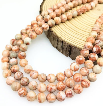 Natural Gemstone Yellow Jade Round Loose Beads for DIY Jewelry Making | 8mm Polished Smooth Stone Beads for Bracelet Necklace Jwelery Making Supplies