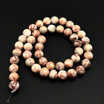 Natural Gemstone Yellow Jade Round Loose Beads for DIY Jewelry Making | 8mm Polished Smooth Stone Beads for Bracelet Necklace Jwelery Making Supplies