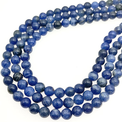 Natural Gemstone Yellow Jade Round Loose Beads for DIY Jewelry Making | 8mm Polished Smooth Stone Beads for Bracelet Necklace Jwelery Making Supplies