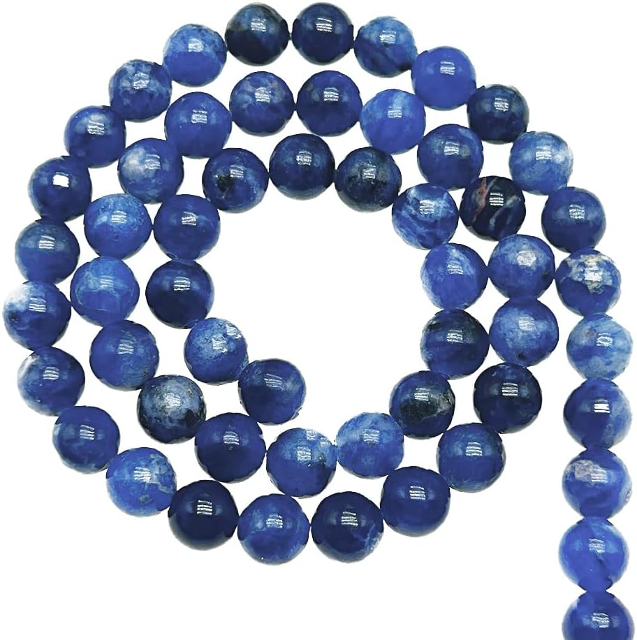 Natural Gemstone Yellow Jade Round Loose Beads for DIY Jewelry Making | 8mm Polished Smooth Stone Beads for Bracelet Necklace Jwelery Making Supplies