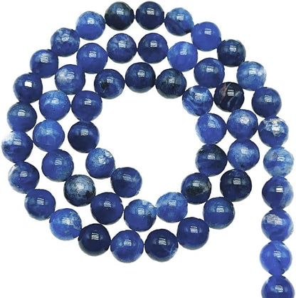 Natural Gemstone Yellow Jade Round Loose Beads for DIY Jewelry Making | 8mm Polished Smooth Stone Beads for Bracelet Necklace Jwelery Making Supplies