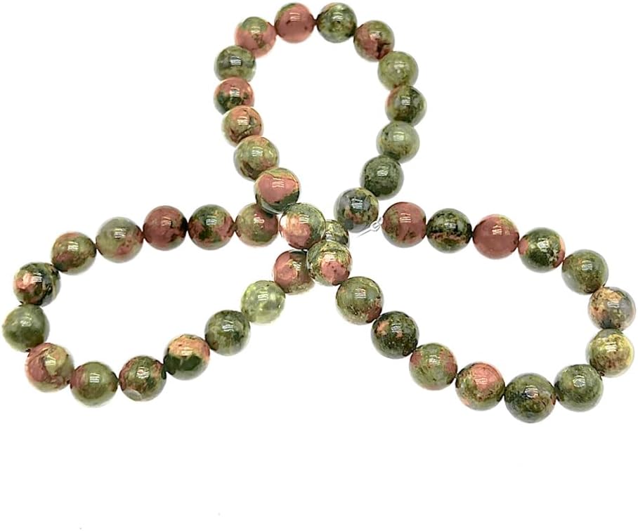 Natural Gemstone Yellow Jade Round Loose Beads for DIY Jewelry Making | 8mm Polished Smooth Stone Beads for Bracelet Necklace Jwelery Making Supplies