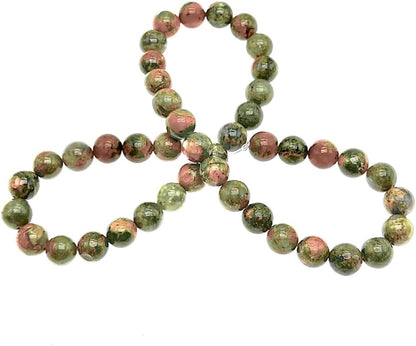 Natural Gemstone Yellow Jade Round Loose Beads for DIY Jewelry Making | 8mm Polished Smooth Stone Beads for Bracelet Necklace Jwelery Making Supplies