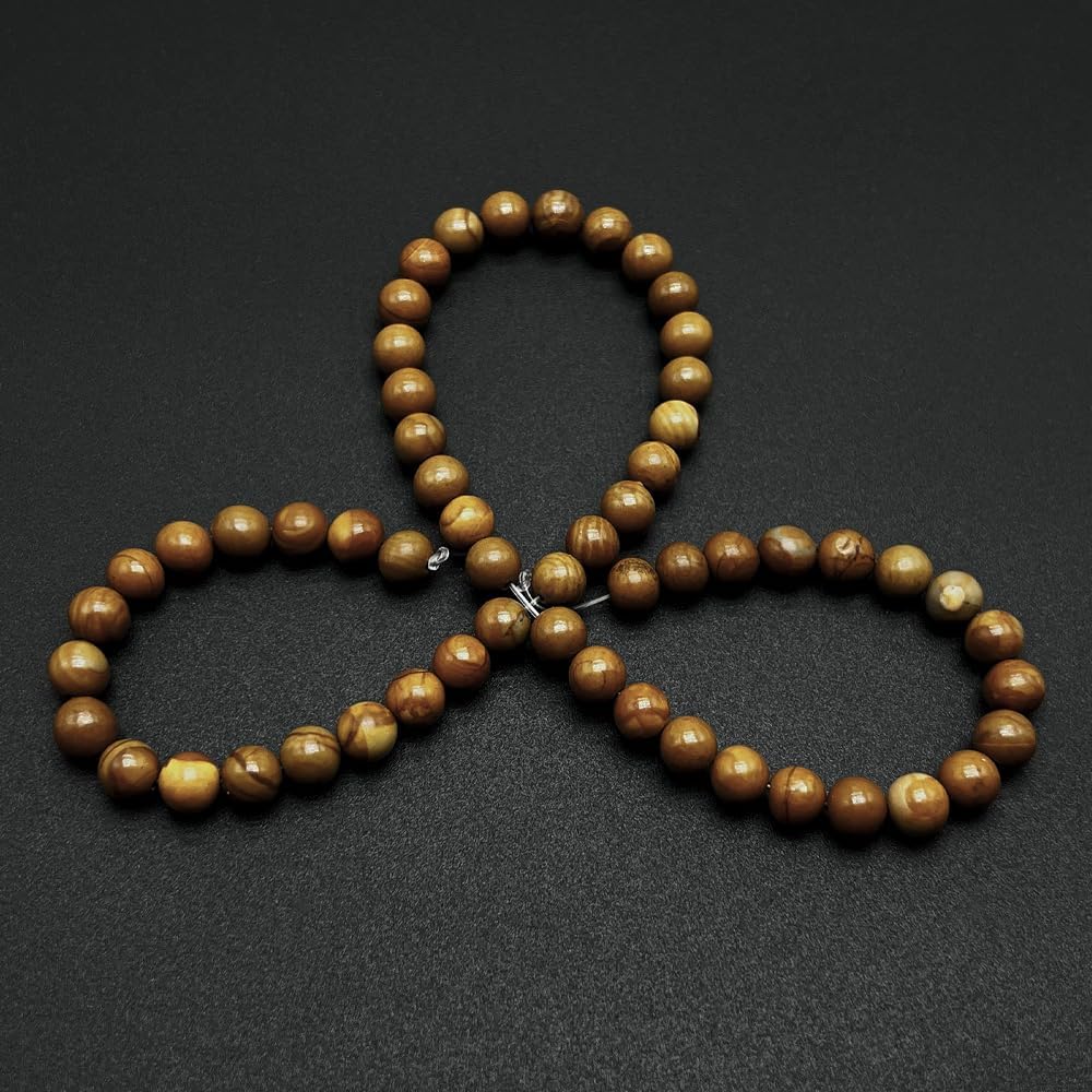 Natural Gemstone Yellow Jade Round Loose Beads for DIY Jewelry Making | 8mm Polished Smooth Stone Beads for Bracelet Necklace Jwelery Making Supplies