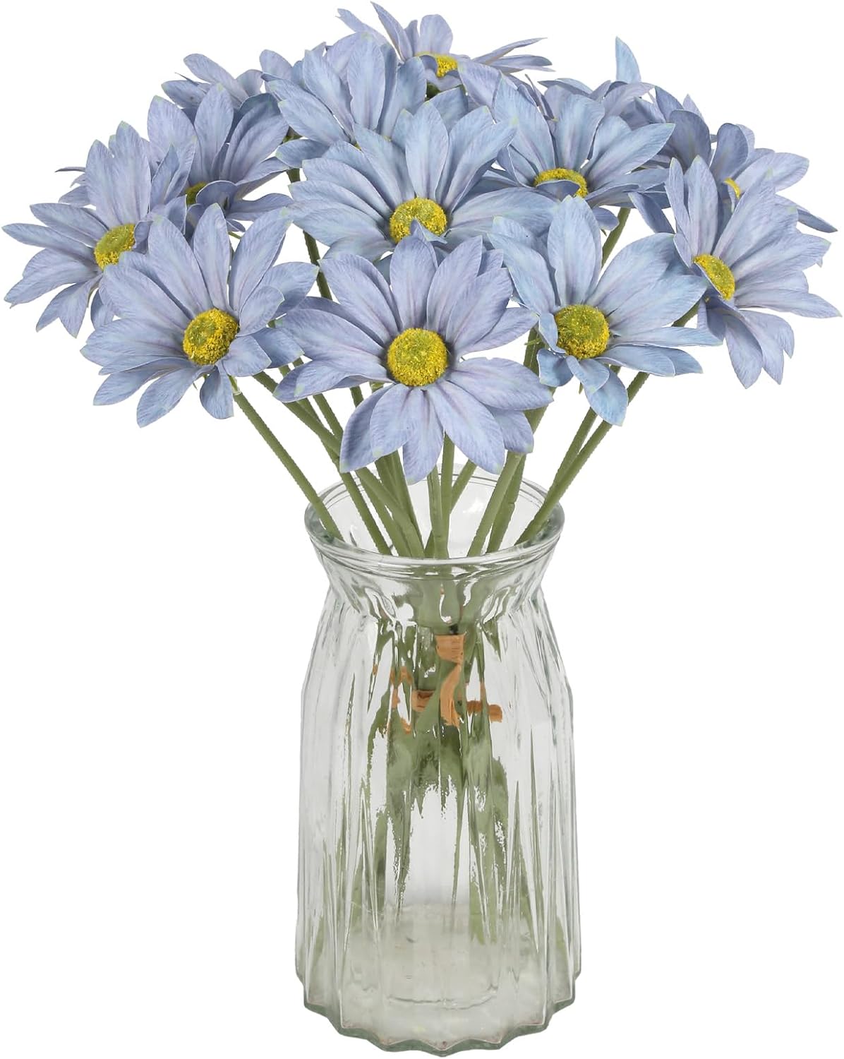 15pcs Daisies Artificial Flowers Faux Yellow Daisies Flowers 12" Fake Wildflowers Flower Silk Flowers for Floral Arrangements Wedding Home Garden Decor (Yellow)