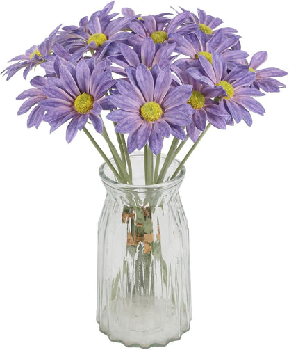 15pcs Daisies Artificial Flowers Faux Yellow Daisies Flowers 12" Fake Wildflowers Flower Silk Flowers for Floral Arrangements Wedding Home Garden Decor (Yellow)