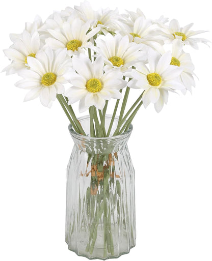 15pcs Daisies Artificial Flowers Faux Yellow Daisies Flowers 12" Fake Wildflowers Flower Silk Flowers for Floral Arrangements Wedding Home Garden Decor (Yellow)