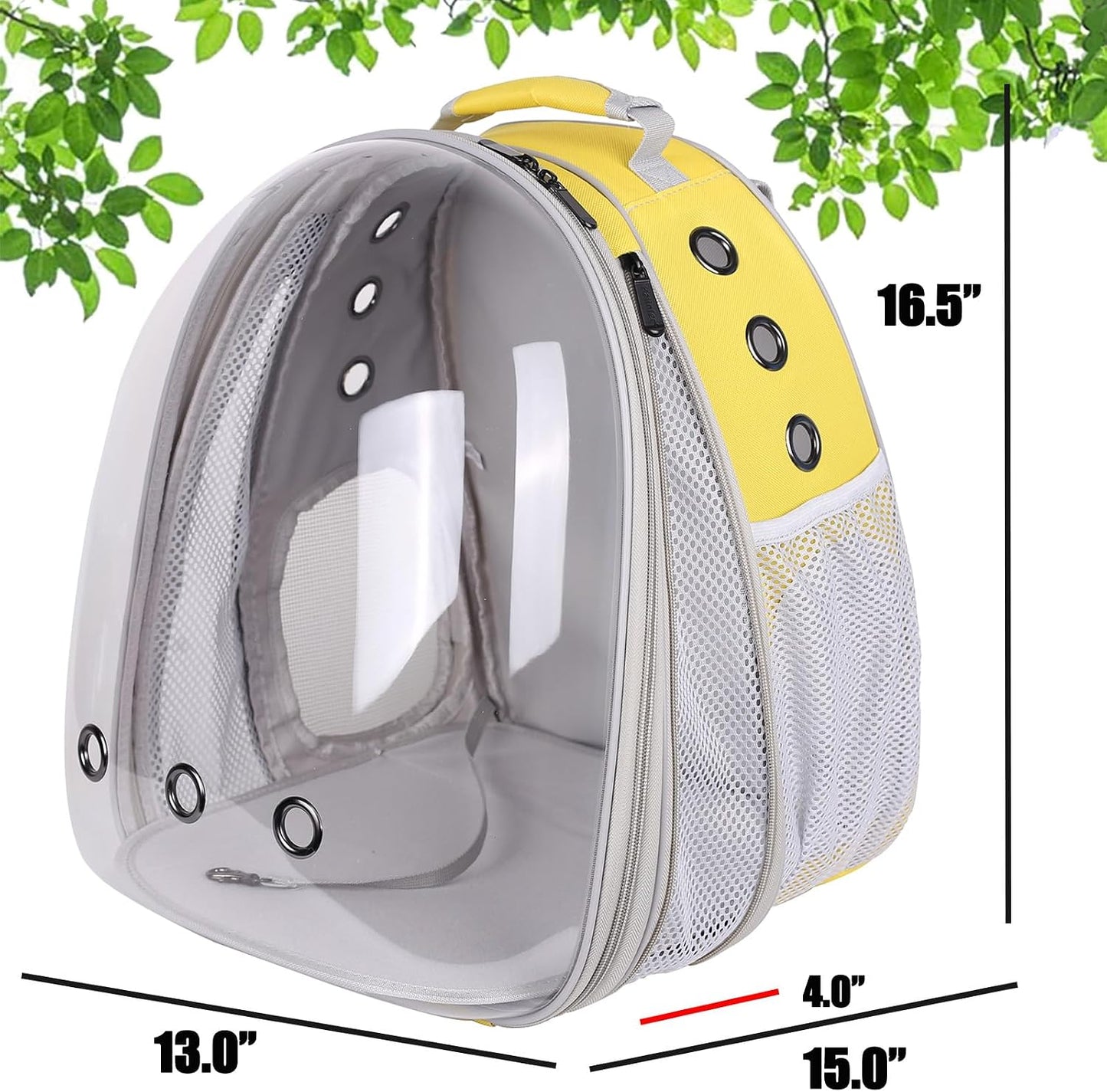 Front Extension Large Cat Backpack Carrier, Fit up to 20 lbs, Space Capsule Astronaut Bubble Window Pet Backpack to Transport Carry Large Cat and Small Puppy