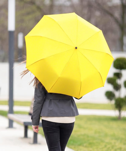 Windproof Compact Umbrellas for Rain - Strong Reinforced Fiberglass Rib Design & Auto Open & Close - Portable Folding Travel Umbrella - Lightweight & Packable for Women & Men, Easy Collapse
