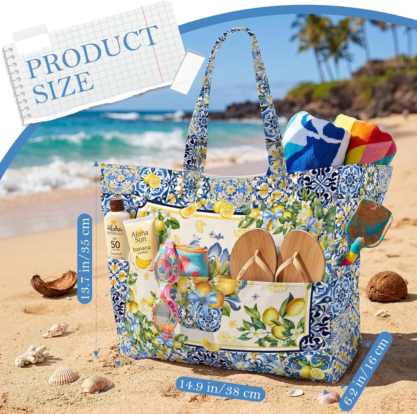 Tote Bag For Women, Travel Reusable Grocery, Beach Tote Bag For Women, Aesthetic Portable Storage HandBag