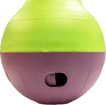 Bob-A-Lot Interactive Dog Pet Toy, Large, Yellow/Green/Purple