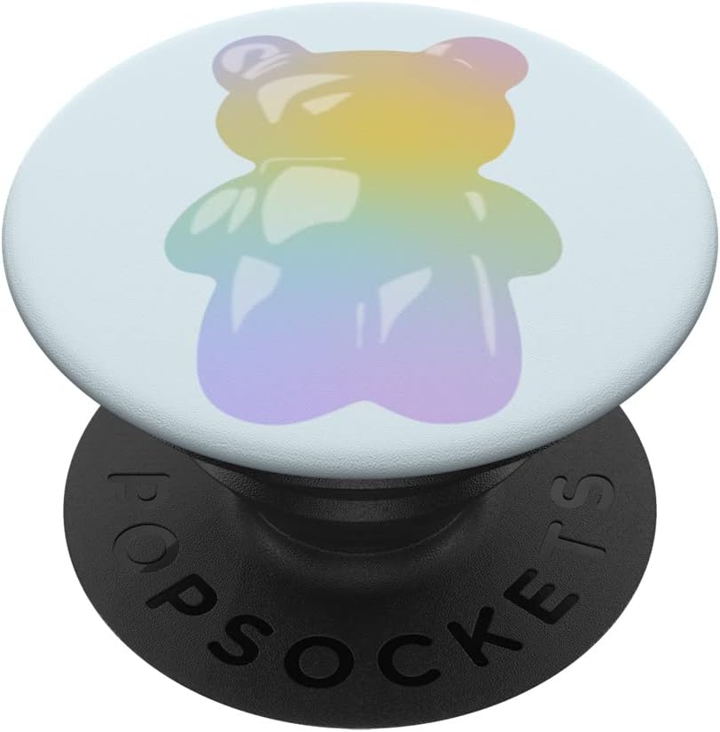 Pastel Rainbow Gummy Bear Candy PopSockets Swappable PopGrip