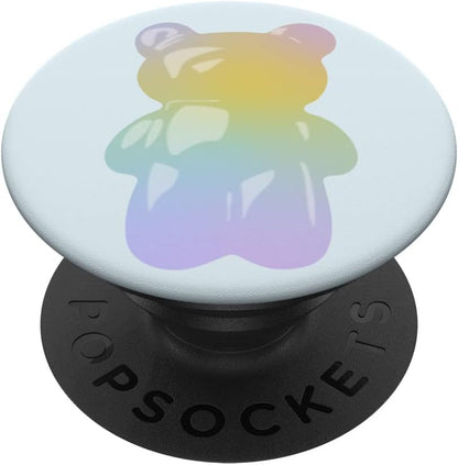 Pastel Rainbow Gummy Bear Candy PopSockets Swappable PopGrip