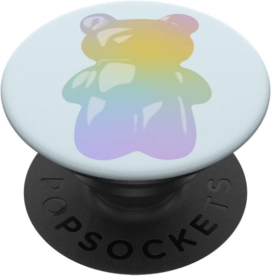 Pastel Rainbow Gummy Bear Candy PopSockets Swappable PopGrip