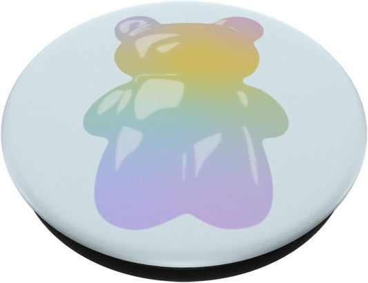 Pastel Rainbow Gummy Bear Candy PopSockets Swappable PopGrip