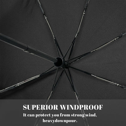 Travel Umbrella Compact Yellow Black Polka Dots Flower Rain Umbrellas Portable Automatic Umbrella for Backpack