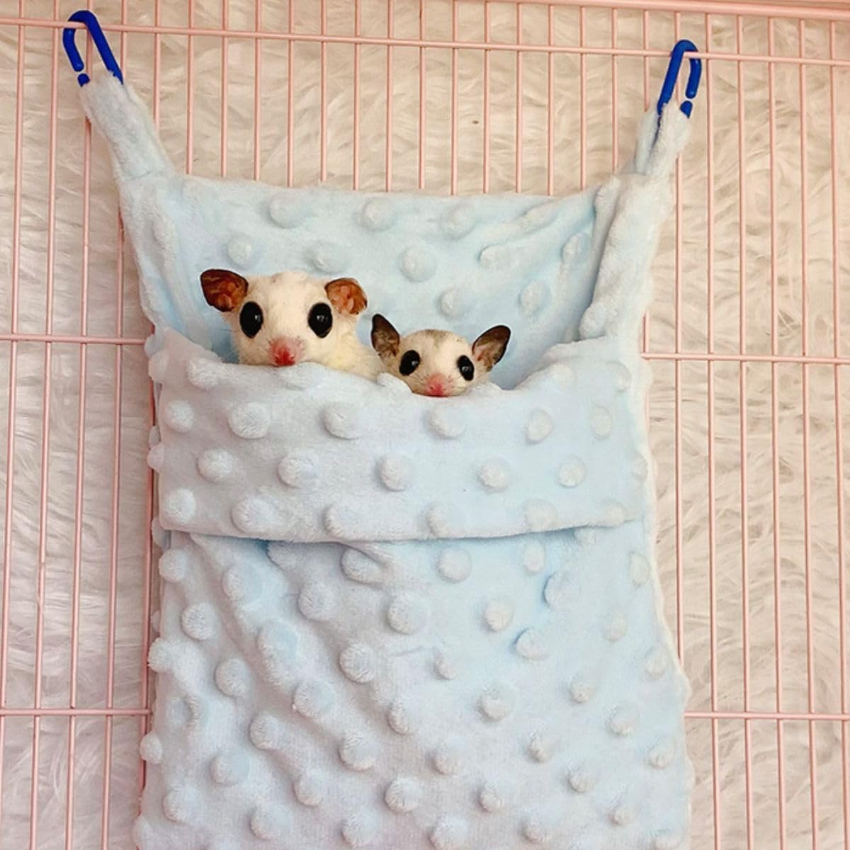 Sugar Glider Bonding Pouch Carrier Bag Sling Sleep Bag with Adjustable Strap for Gliders Ferret Rat Hedgehog Hamster Small Pets (Yellow)