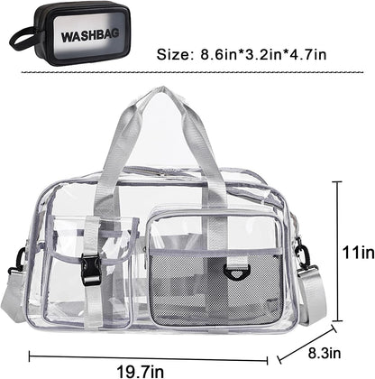 Small Gym Bag for Women, Travel Duffle Bag Carry On Weekender Bag with Shoe Compartment - Colors A