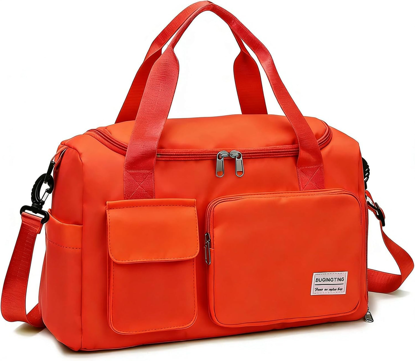 Small Gym Bag for Women, Travel Duffle Bag Carry On Weekender Bag with Shoe Compartment - Colors A