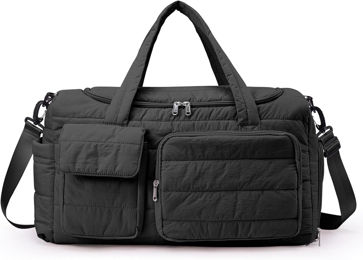 Small Gym Bag for Women, Travel Duffle Bag Carry On Weekender Bag with Shoe Compartment - Colors A