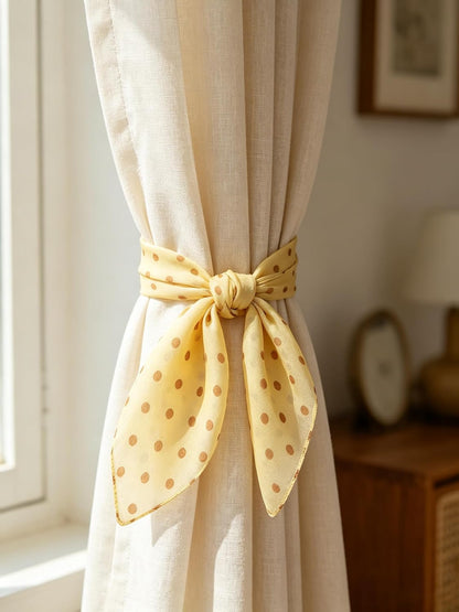 1 Piece of Polka Dot Square Scarf 1950s Chiffon Neck Scarfs Sheer Handkerchief Retro Hair Tie for Women and Girls