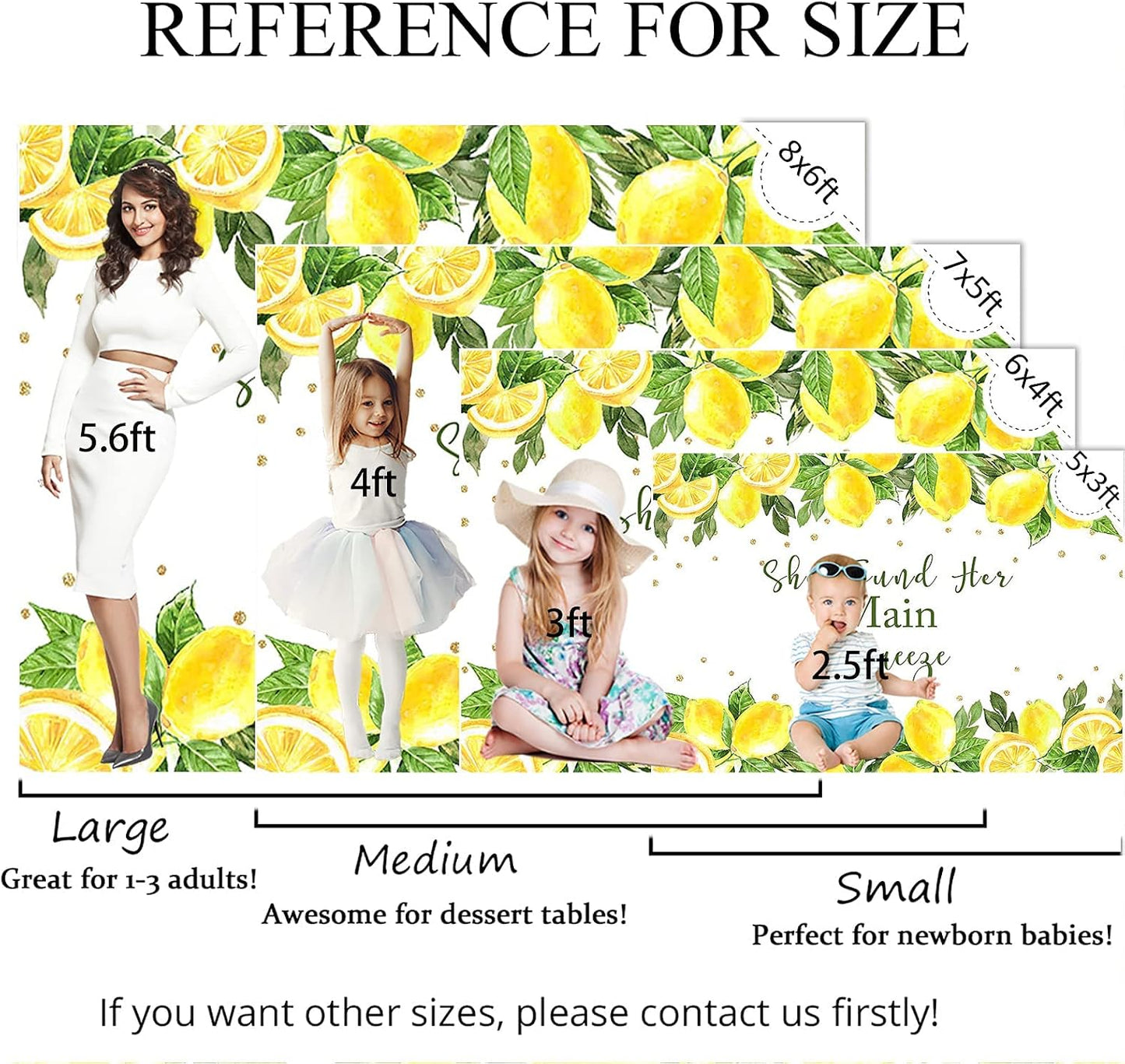 She Found Her Main Squeeze Backdrop Lemon Bridal Shower Lemonade Bachelorette Party Decoration Green Lemon Bride to Be Wedding Engagement Background (7x5ft (82x60 inch))