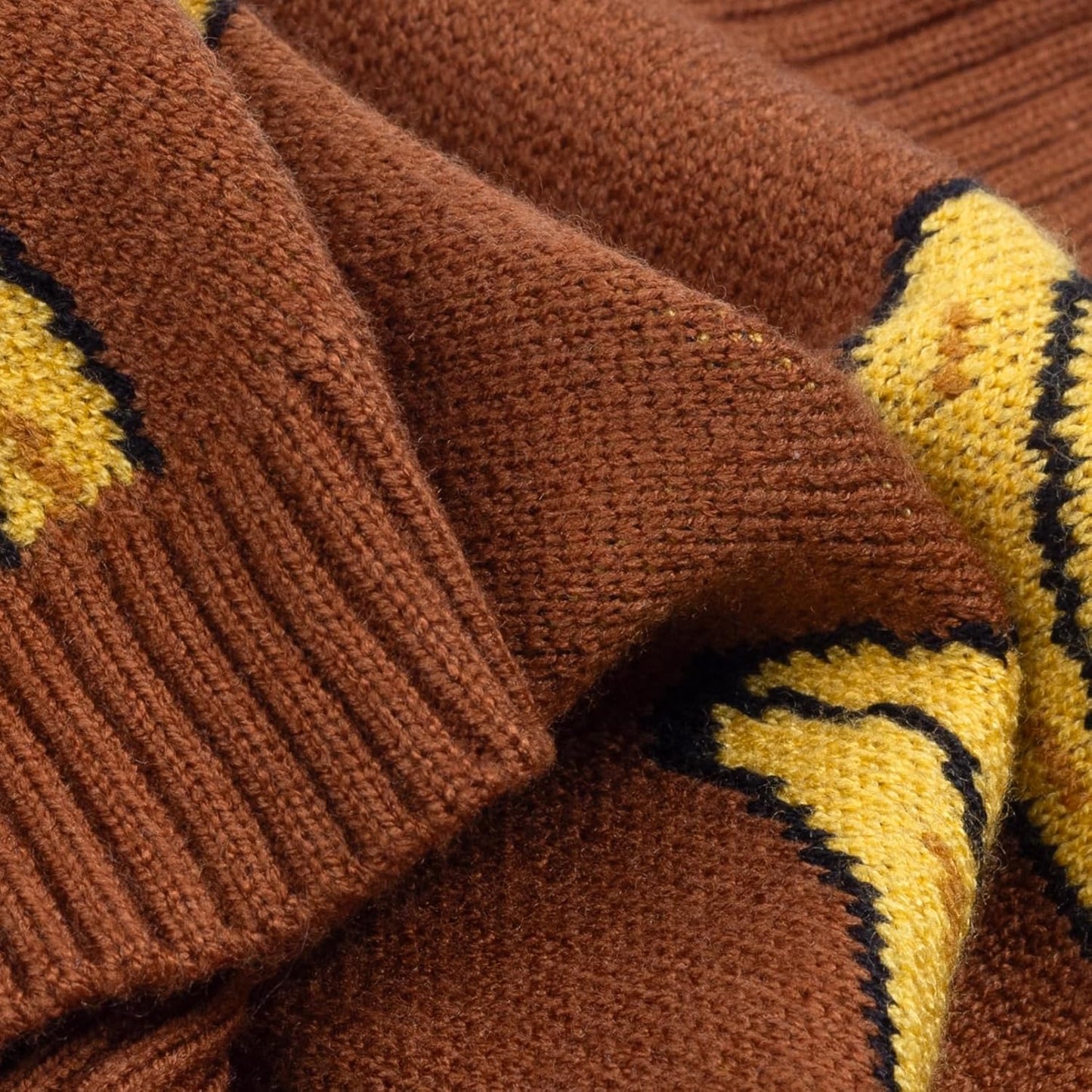 Banana Dog Sweater, Thermal Dog Winter Clothes for Small Dogs Boy Girl, Pet Outfit, Brown, Yellow, XXL