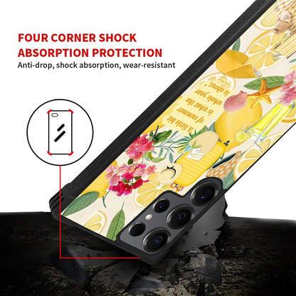 Case for Samsung Galaxy S26 Ultra,Anti-Scratch Reinforced Corners Shockproof Protective Case for Men & Women-Coastal Italy Lemon Beach Collage