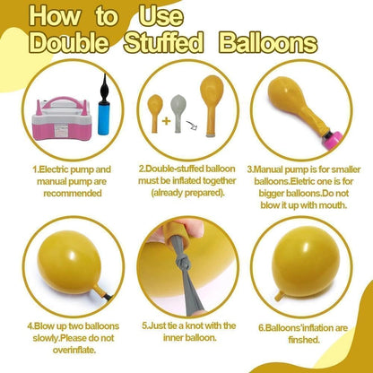 Balloon Garland Arch Kit Pastel Yellow Blush White Sand Brown Balloons Double Stuffed Mustard Yellow Bee Balloons for Neutral Baby Shower Wedding Birthday Gender Reveal Fall Party Decorations