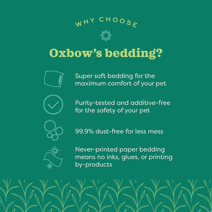 Oxbow Small Animal Bedding, Hamster, Guinea Pig, Rabbit, White, USA, 72 L | Oxbow Small Animal Bedding, Hamster, Guinea Pig, Rabbit, White, USA, 72 L