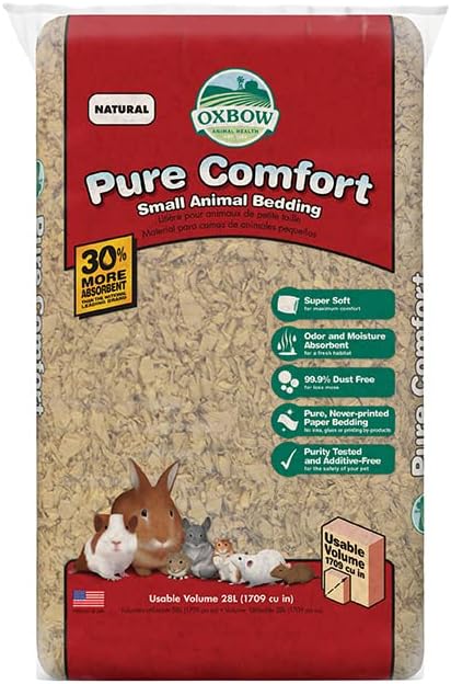 Oxbow Small Animal Bedding, Hamster, Guinea Pig, Rabbit, White, USA, 72 L | Oxbow Small Animal Bedding, Hamster, Guinea Pig, Rabbit, White, USA, 72 L