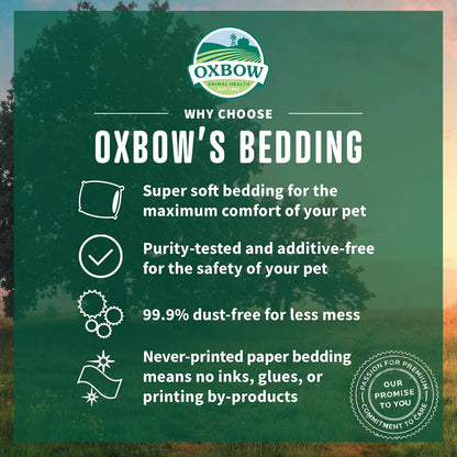 Oxbow Small Animal Bedding, Hamster, Guinea Pig, Rabbit, White, USA, 72 L | Oxbow Small Animal Bedding, Hamster, Guinea Pig, Rabbit, White, USA, 72 L